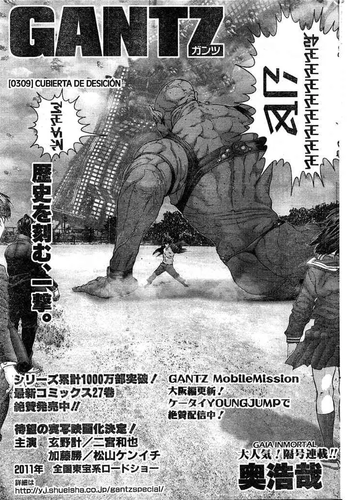 Gantz (2000) - Capítulo 309 - Página 1 - LectorTMOo