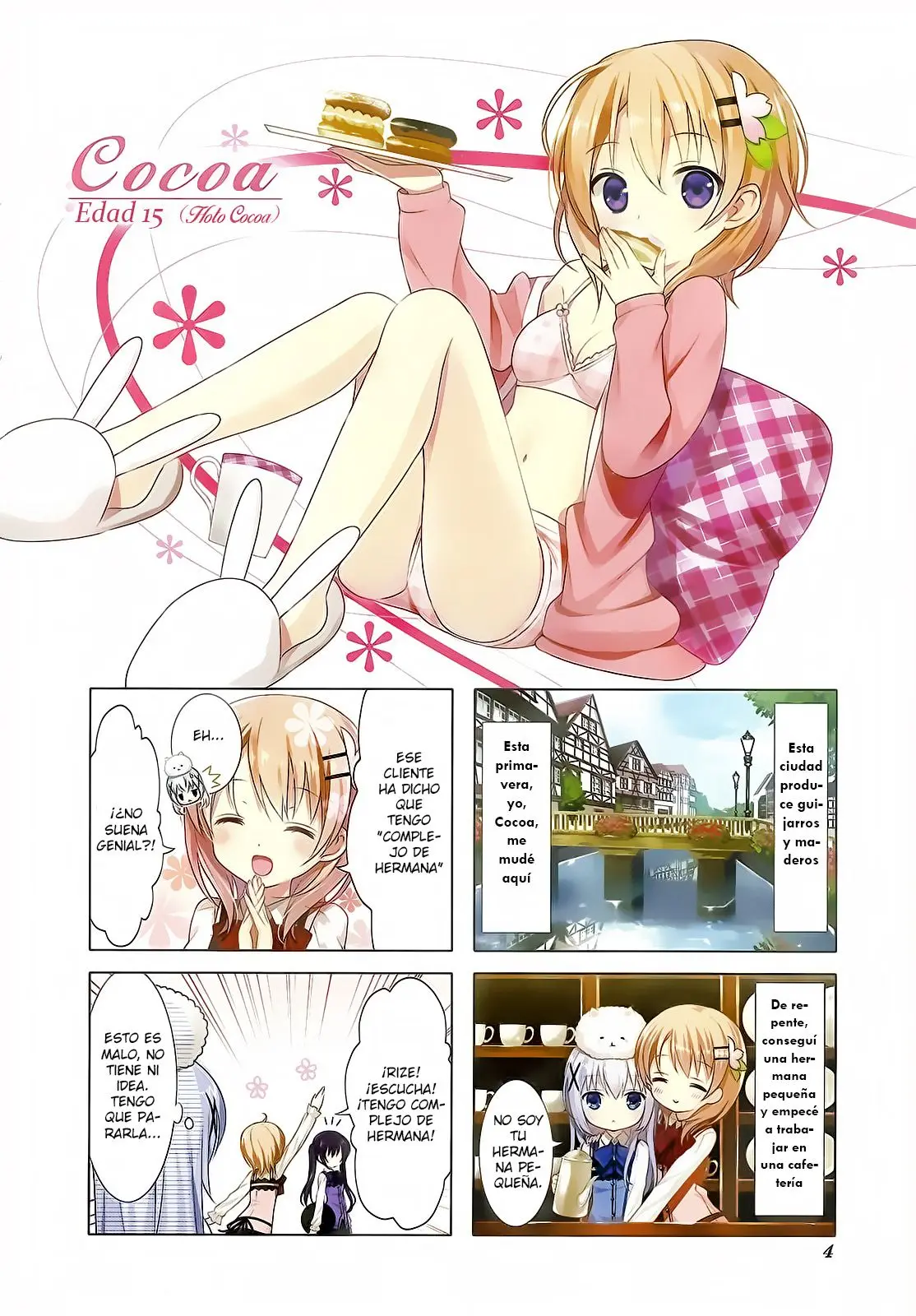 Gochuumon wa Usagi desu ka? (2011) - Capítulo - Página 4 - LectorTMOo