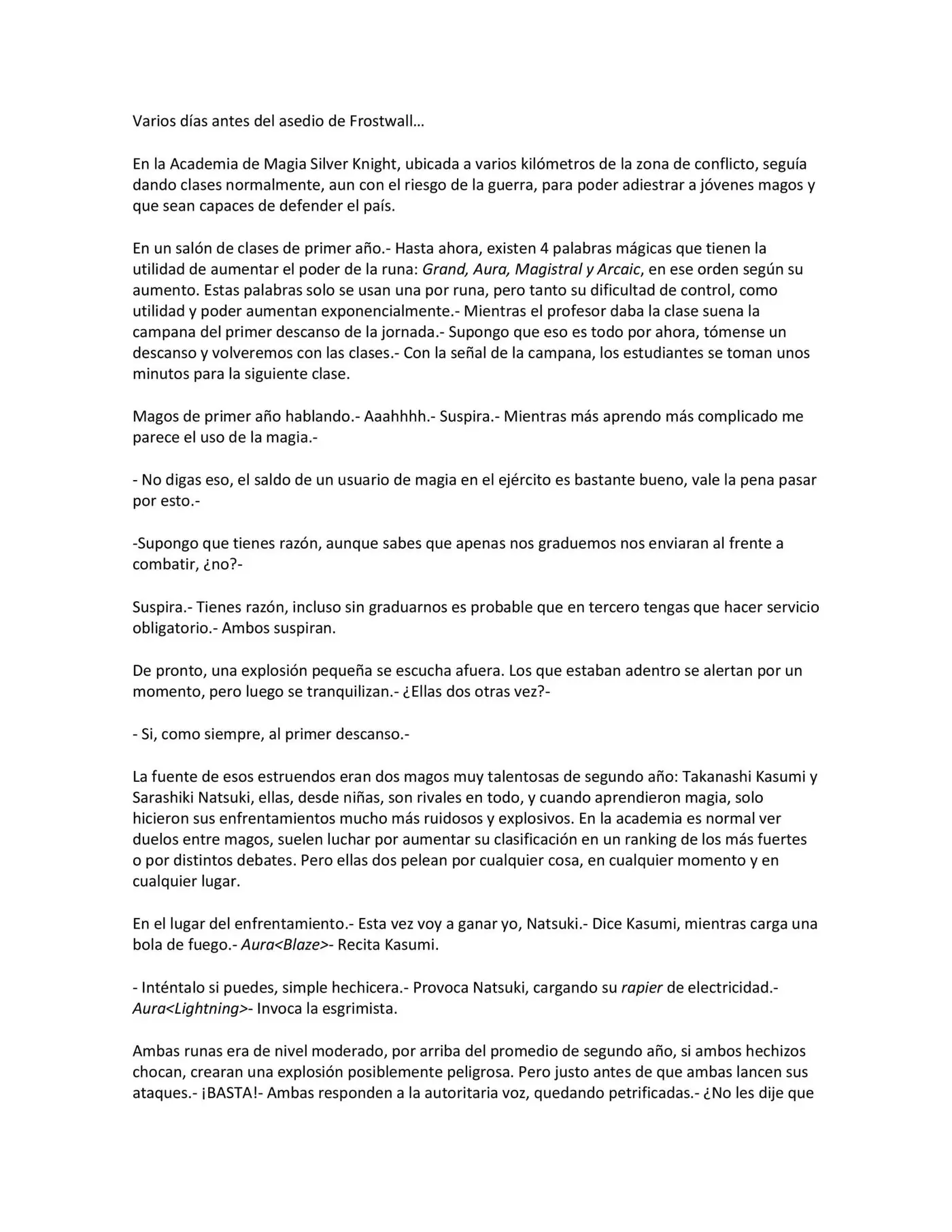 Hagane to Magic (Novela) - Capítulo 1 - Página 1 - LectorTMOo