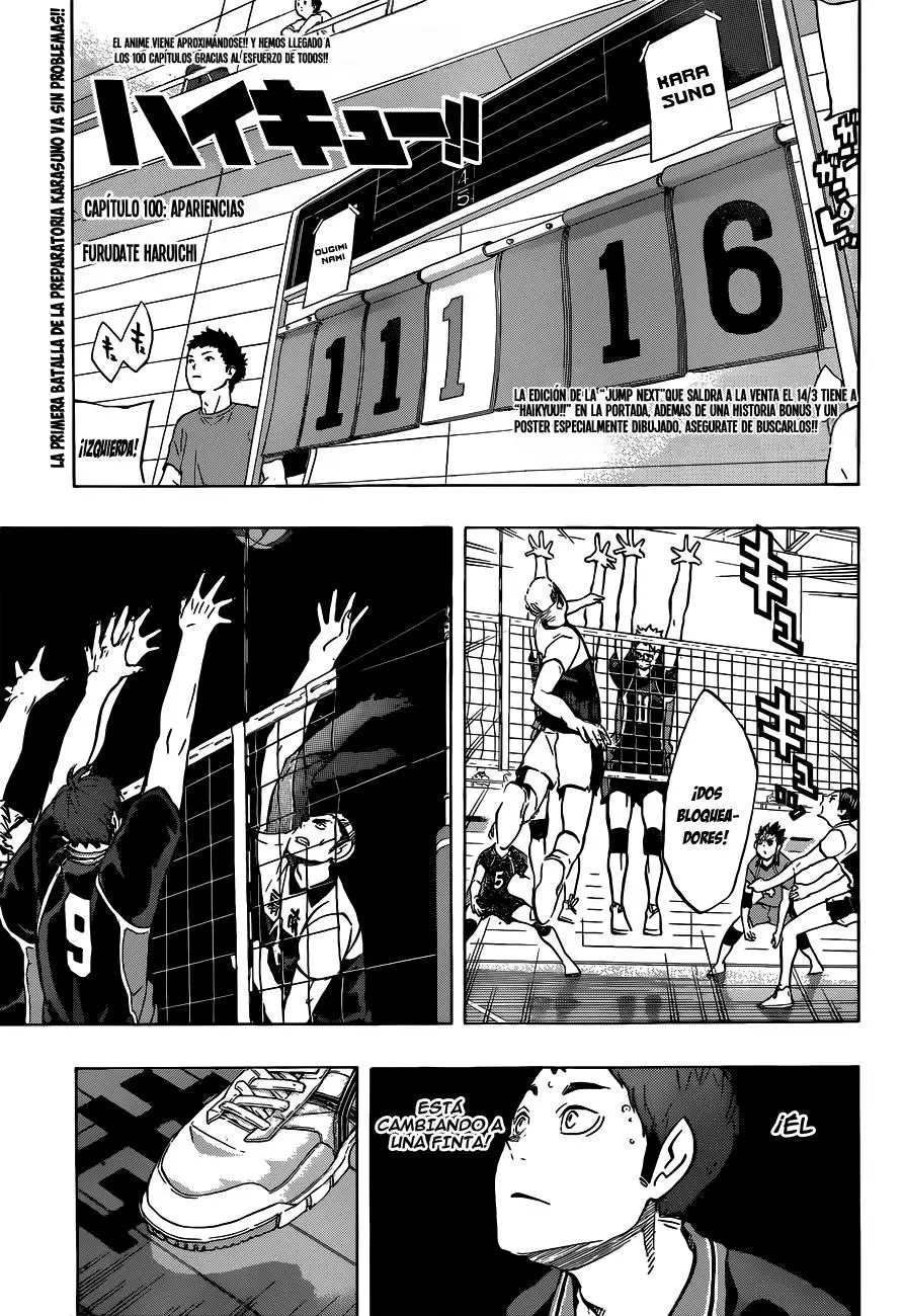 Haikyu!! (2012) - Capítulo 100 - Página 2 - LectorTMOo