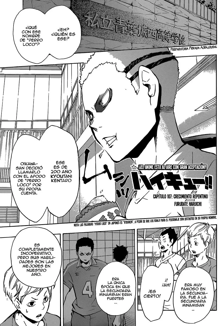 Haikyu!! (2012) - Capítulo 107 - Página 2 - LectorTMOo
