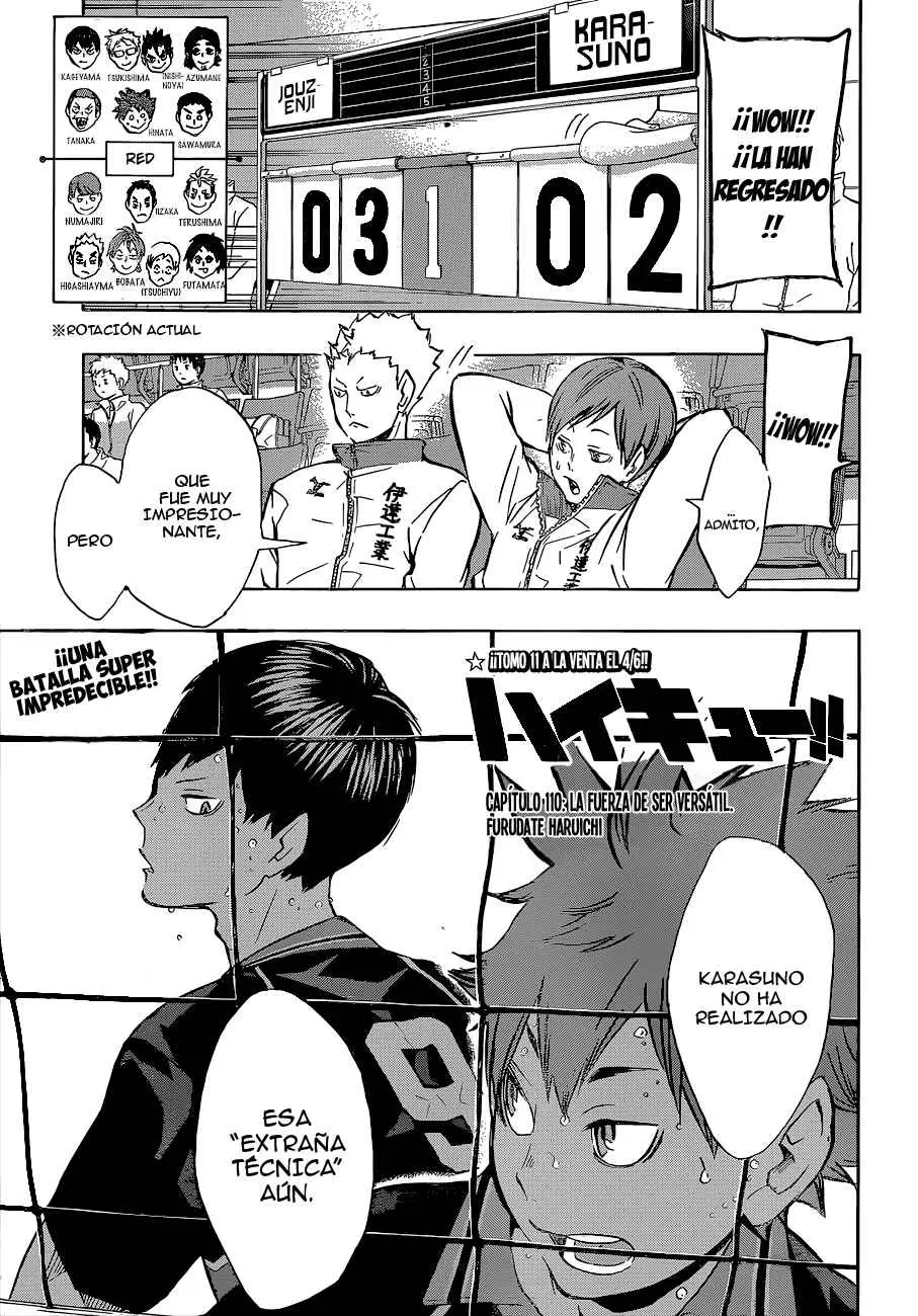 Haikyu!! (2012) - Capítulo 110 - Página 2 - LectorTMOo