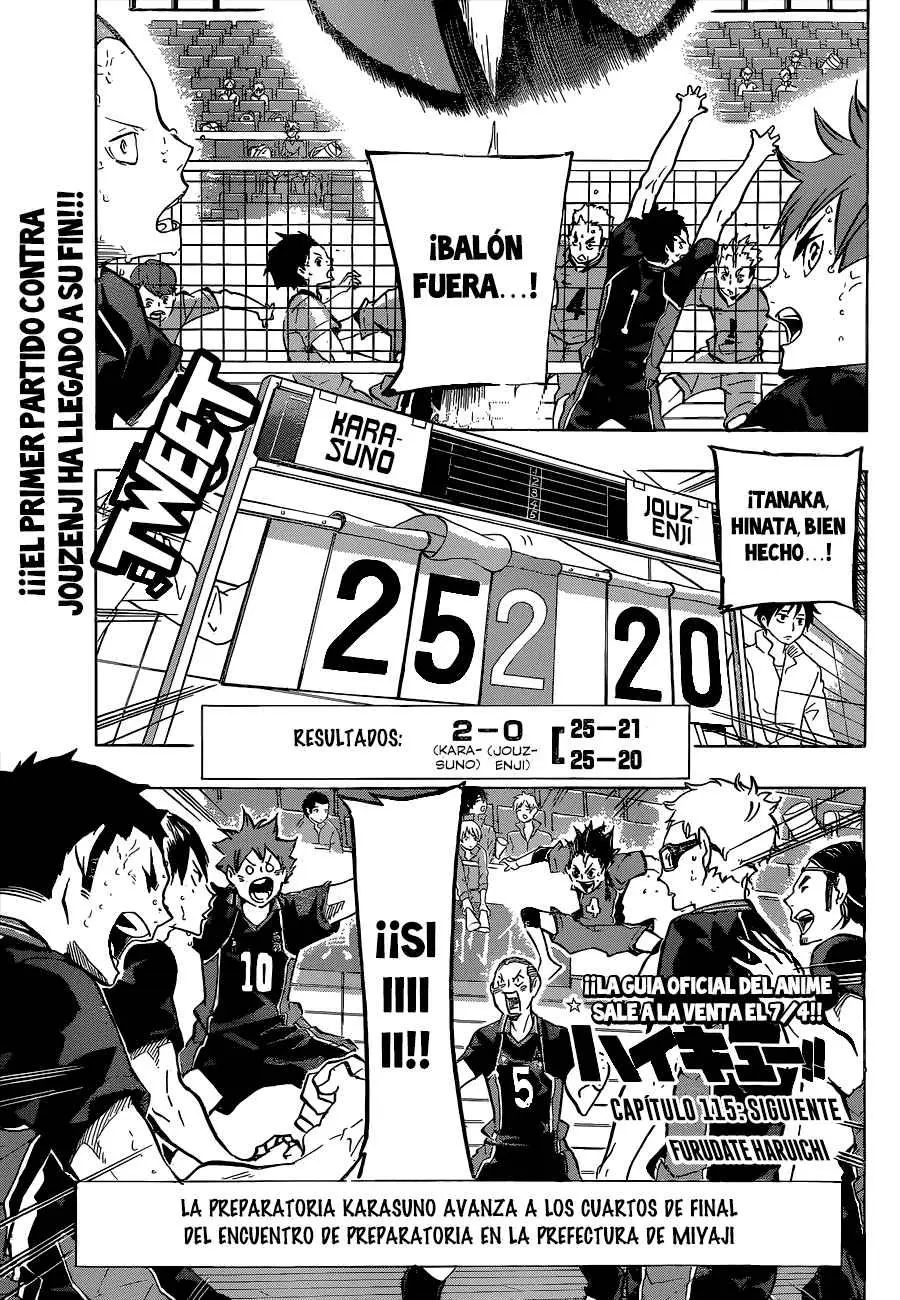 Haikyu!! (2012) - Capítulo 115 - Página 2 - LectorTMOo