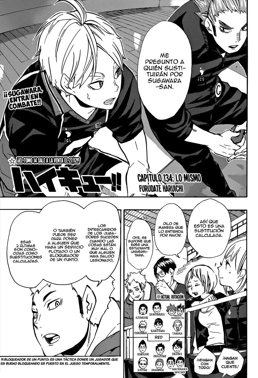 Haikyu!! (2012) - Capítulo 134 - Página 2 - LectorTMOo