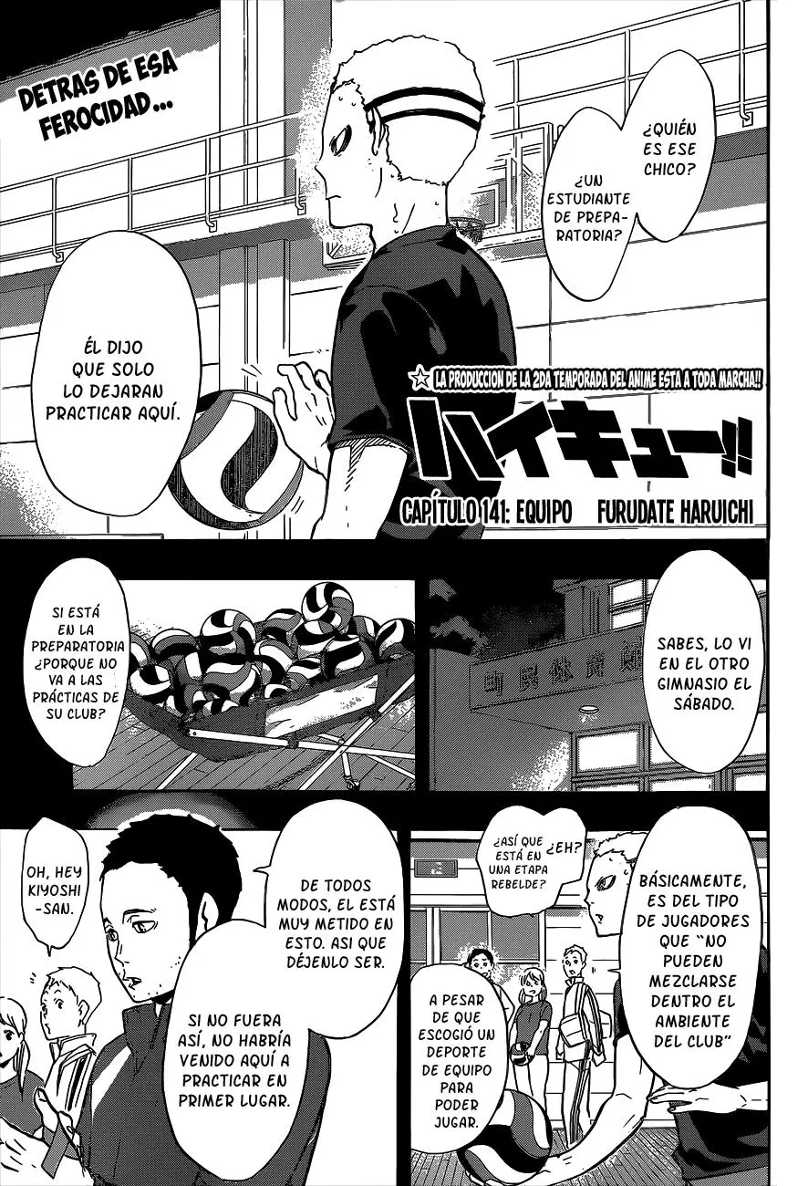 Haikyu!! (2012) - Capítulo 141 - Página 2 - LectorTMOo