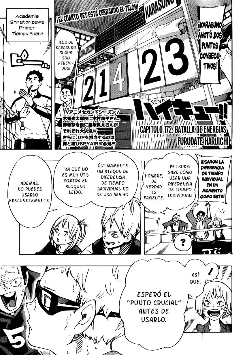 Haikyu!! (2012) - Capítulo 172 - Página 2 - LectorTMOo