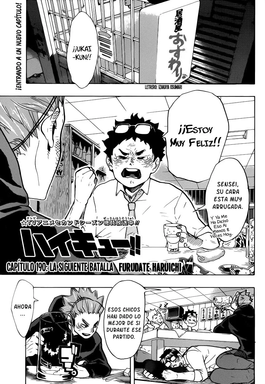 Haikyu!! (2012) - Capítulo 190 - Página 2 - LectorTMOo