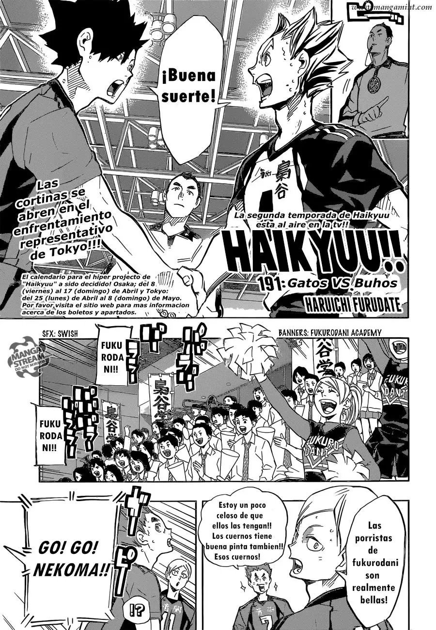 Haikyu!! (2012) - Capítulo 191 - Página 1 - LectorTMOo
