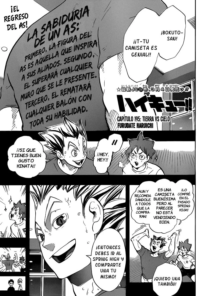 Haikyu!! (2012) - Capítulo 195 - Página 2 - LectorTMOo