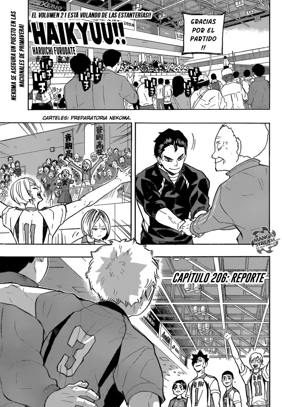 Haikyu!! (2012) - Capítulo 206 - Página 2 - LectorTMOo