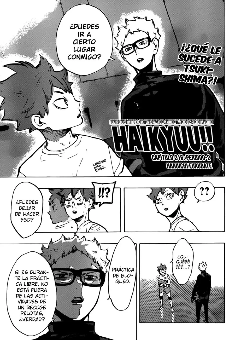 Haikyu!! (2012) - Capítulo 216 - Página 2 - LectorTMOo