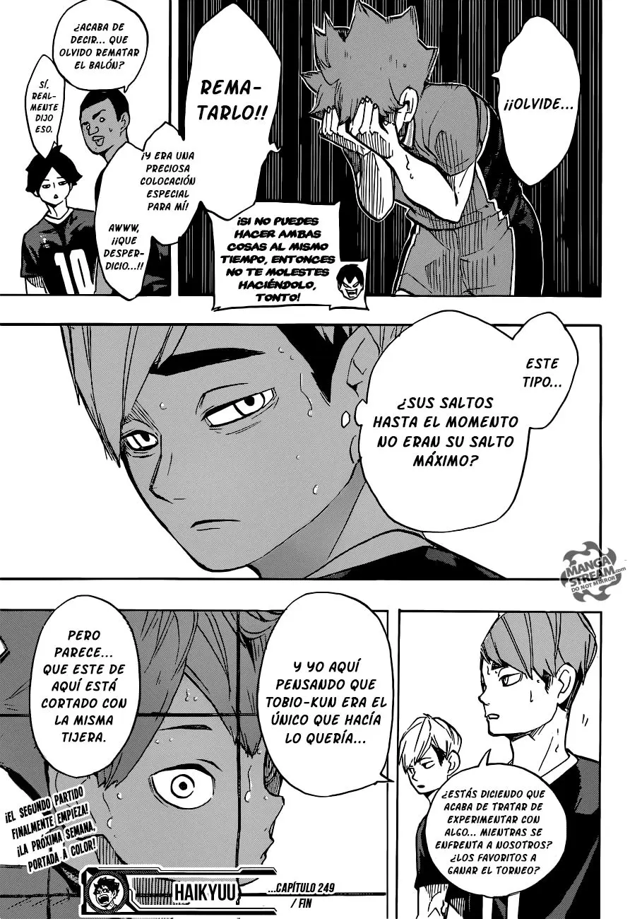 Haikyu!! (2012) - Capítulo 249 - Página 19 - LectorTMOo