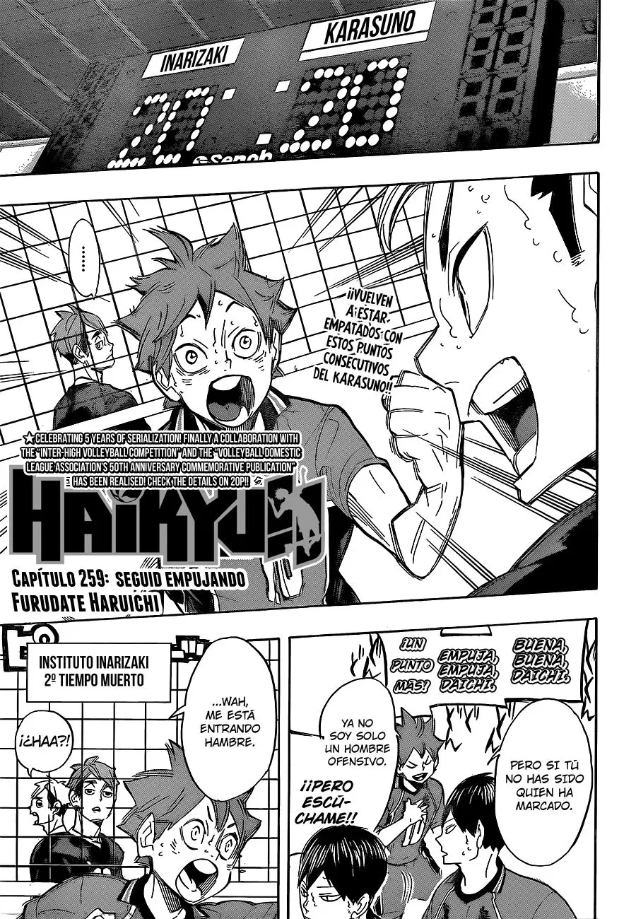 Haikyu!! (2012) - Capítulo 259 - Página 2 - LectorTMOo