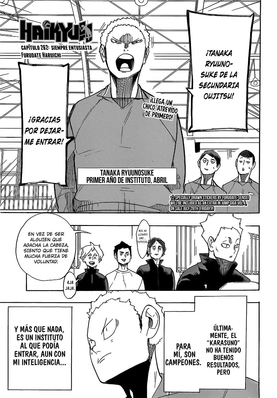 Haikyu!! (2012) - Capítulo 262 - Página 2 - LectorTMOo