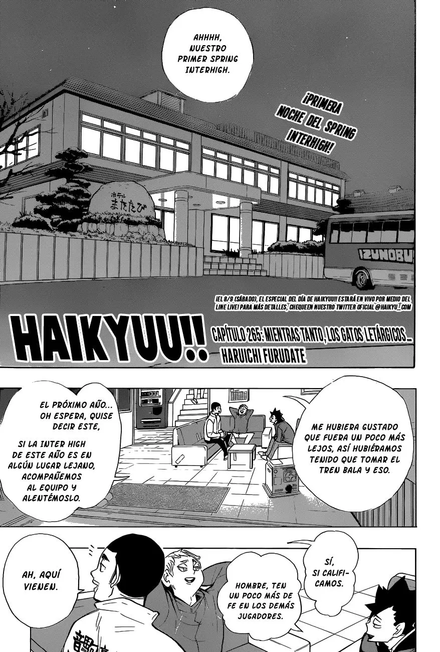 Haikyu!! (2012) - Capítulo 265 - Página 2 - LectorTMOo