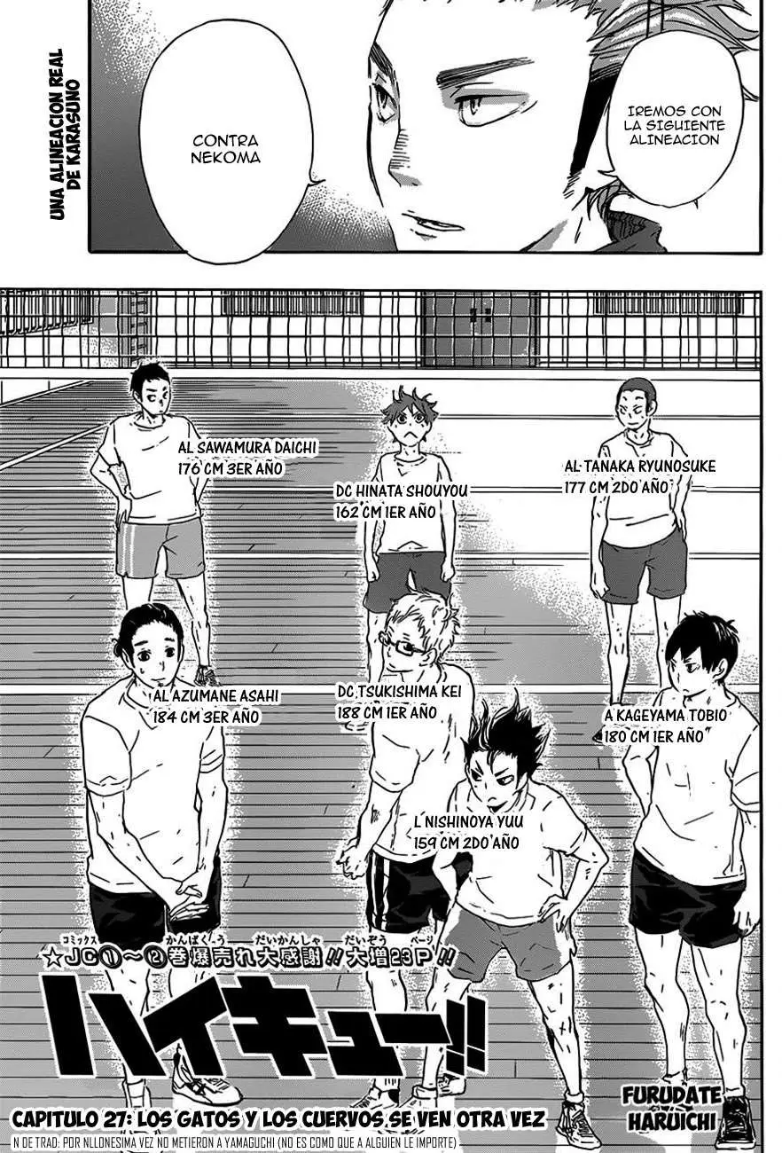 Haikyu!! (2012) - Capítulo 27 - Página 2 - LectorTMOo