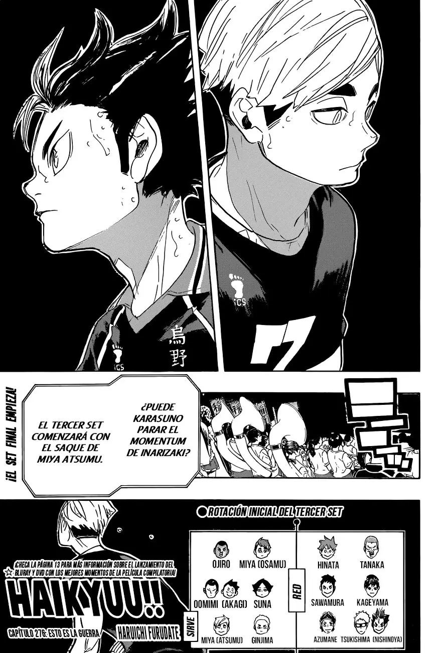 Haikyu!! (2012) - Capítulo 276 - Página 2 - LectorTMOo