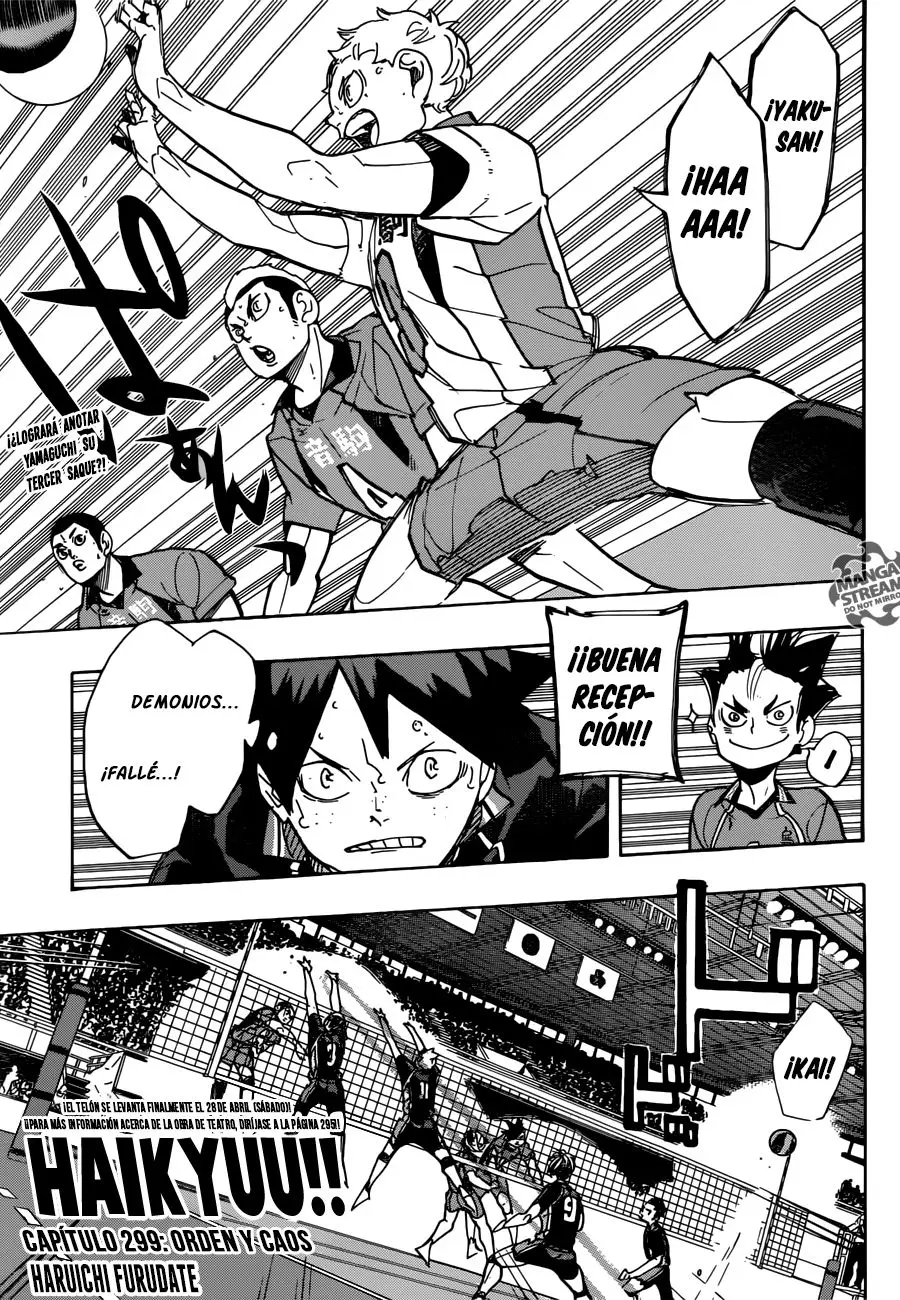 Haikyu!! (2012) - Capítulo 299 - Página 2 - LectorTMOo