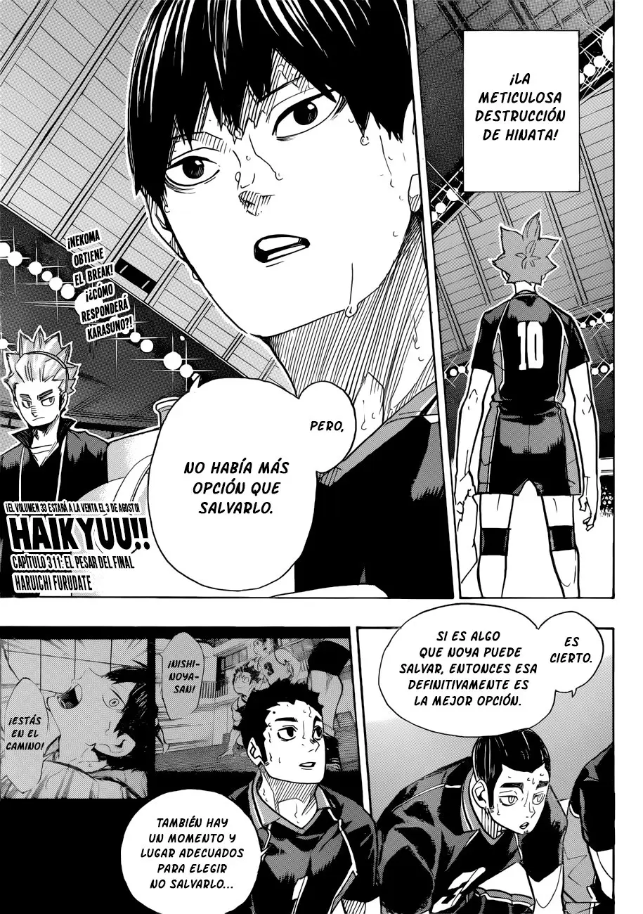 Haikyu!! (2012) - Capítulo 311 - Página 5 - LectorTMOo