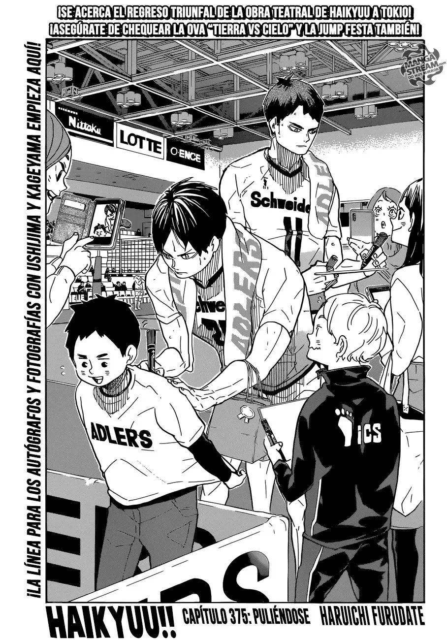Haikyu!! (2012) - Capítulo 375 - Página 2 - LectorTMOo