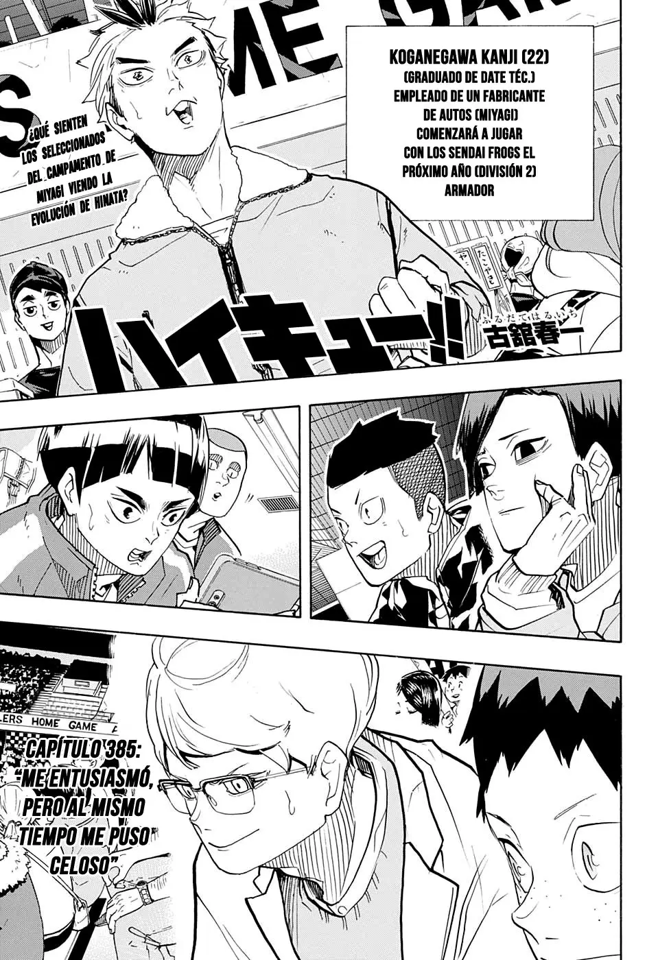 Haikyu!! (2012) - Capítulo 385 - Página 2 - LectorTMOo