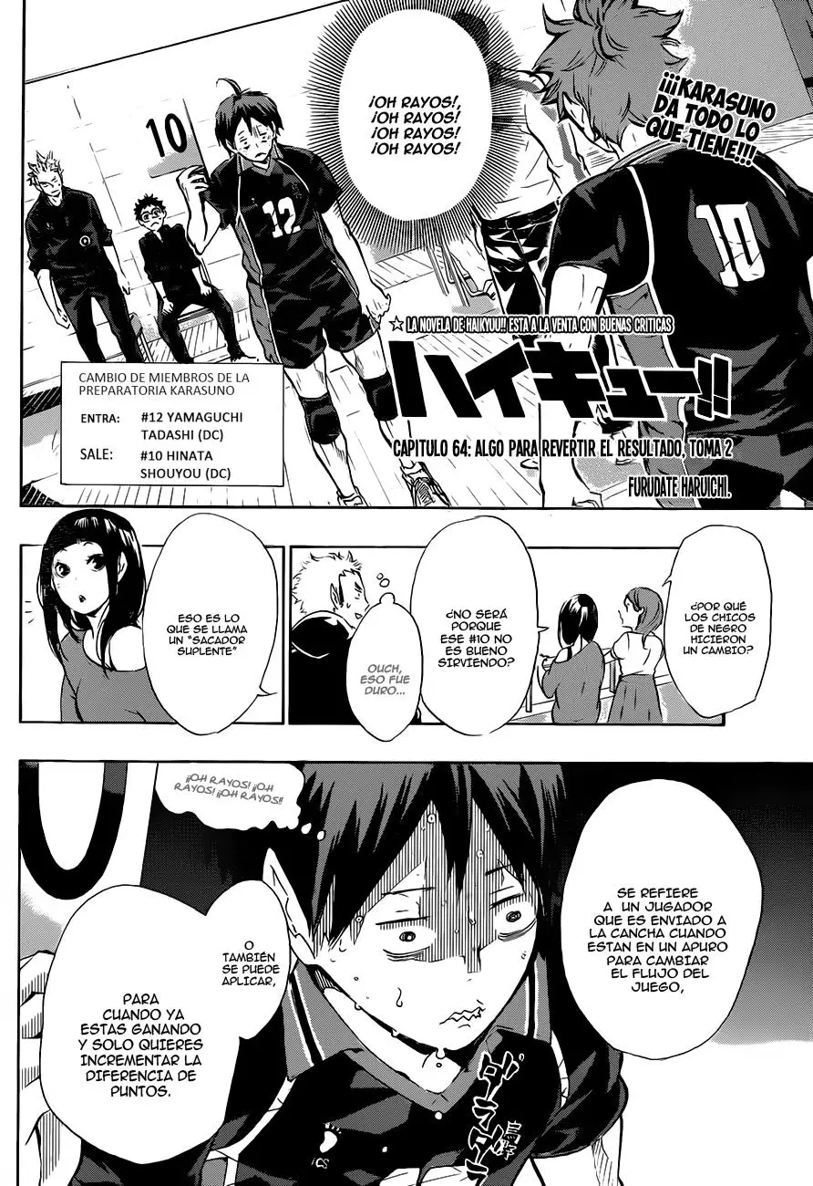 Haikyu!! (2012) - Capítulo 64 - Página 3 - LectorTMOo