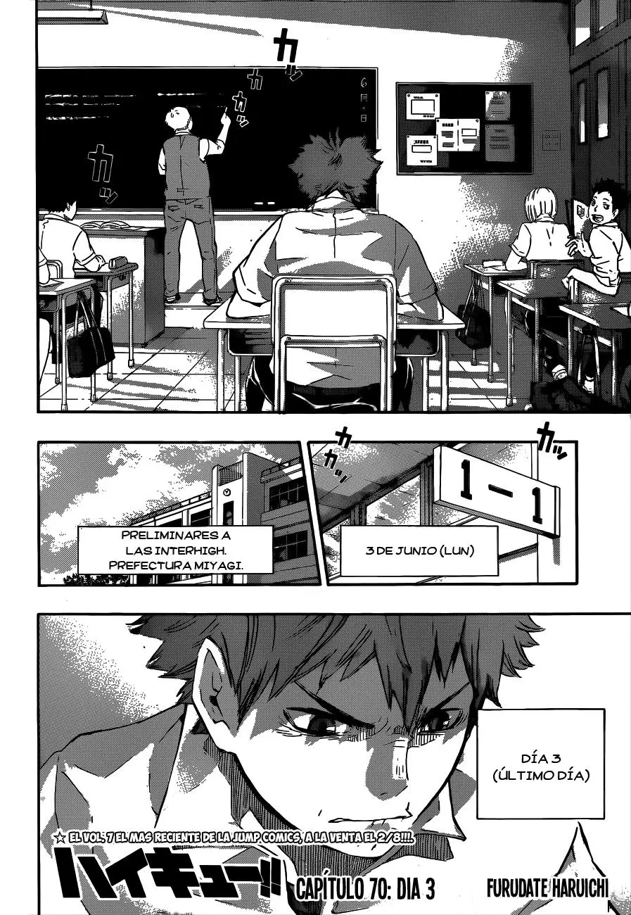 Haikyu!! (2012) - Capítulo 70 - Página 3 - LectorTMOo
