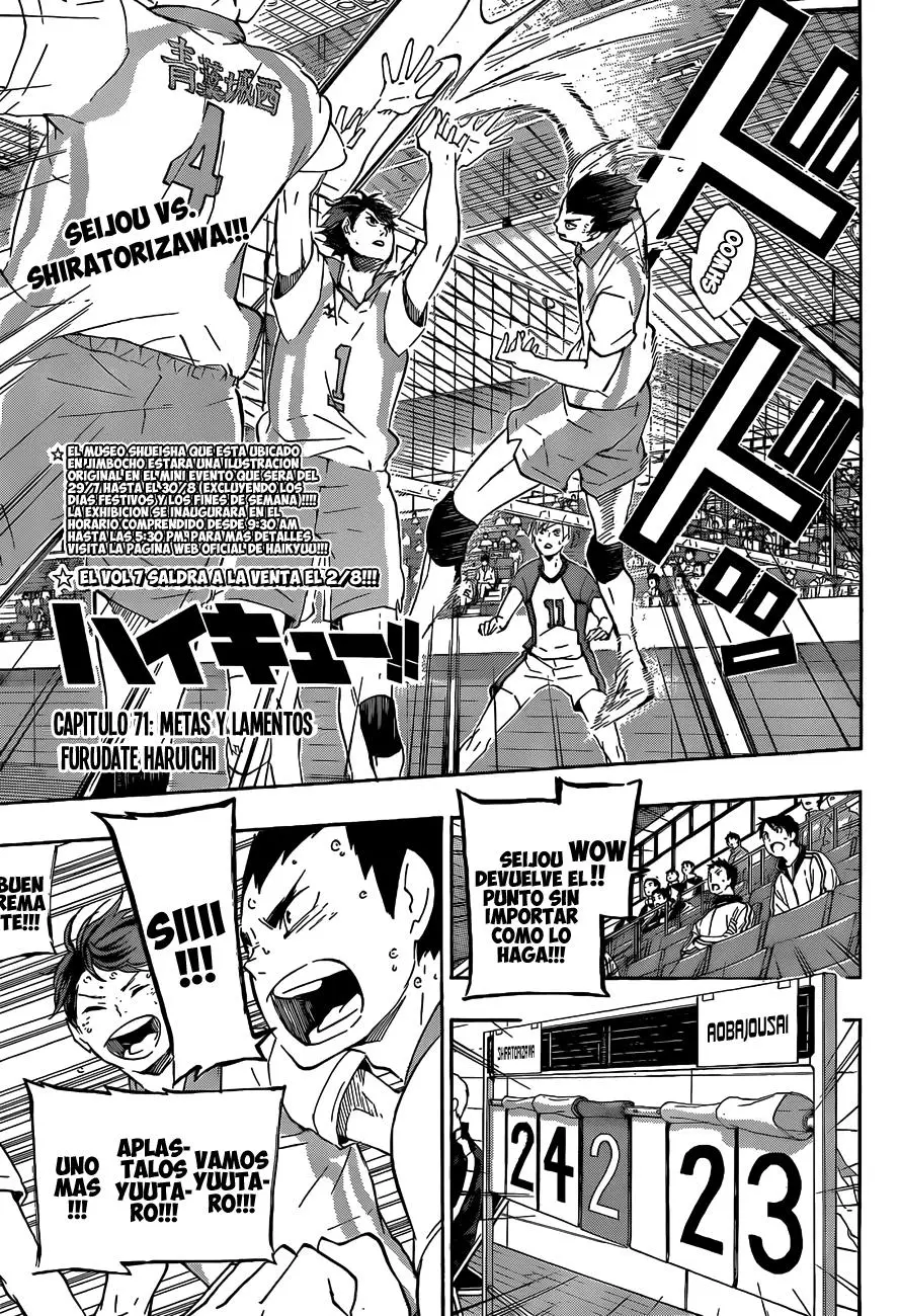 Haikyu!! (2012) - Capítulo 71 - Página 2 - LectorTMOo