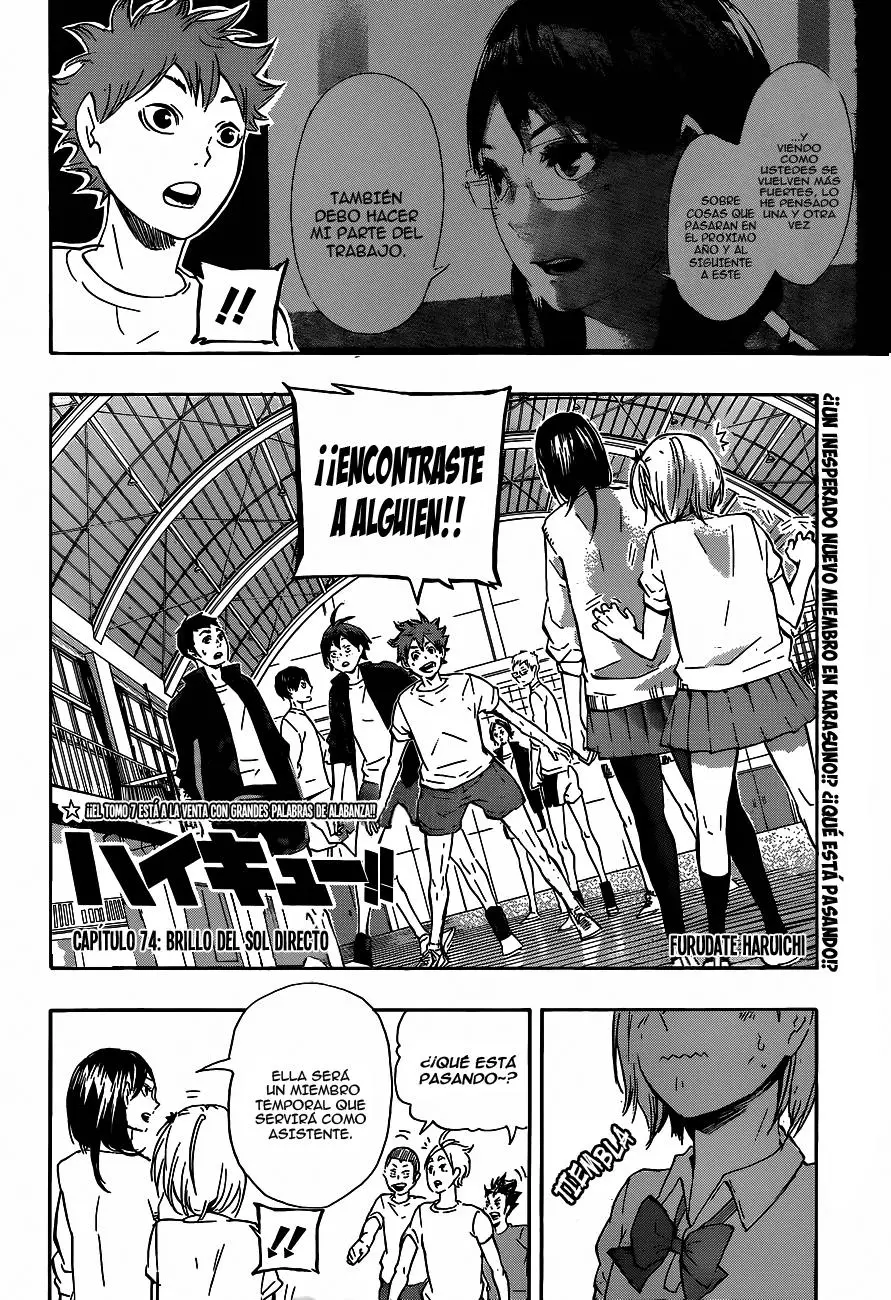 Haikyu!! (2012) - Capítulo 74 - Página 3 - LectorTMOo