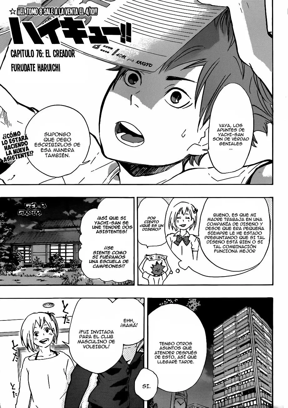 Haikyu!! (2012) - Capítulo 76 - Página 2 - LectorTMOo
