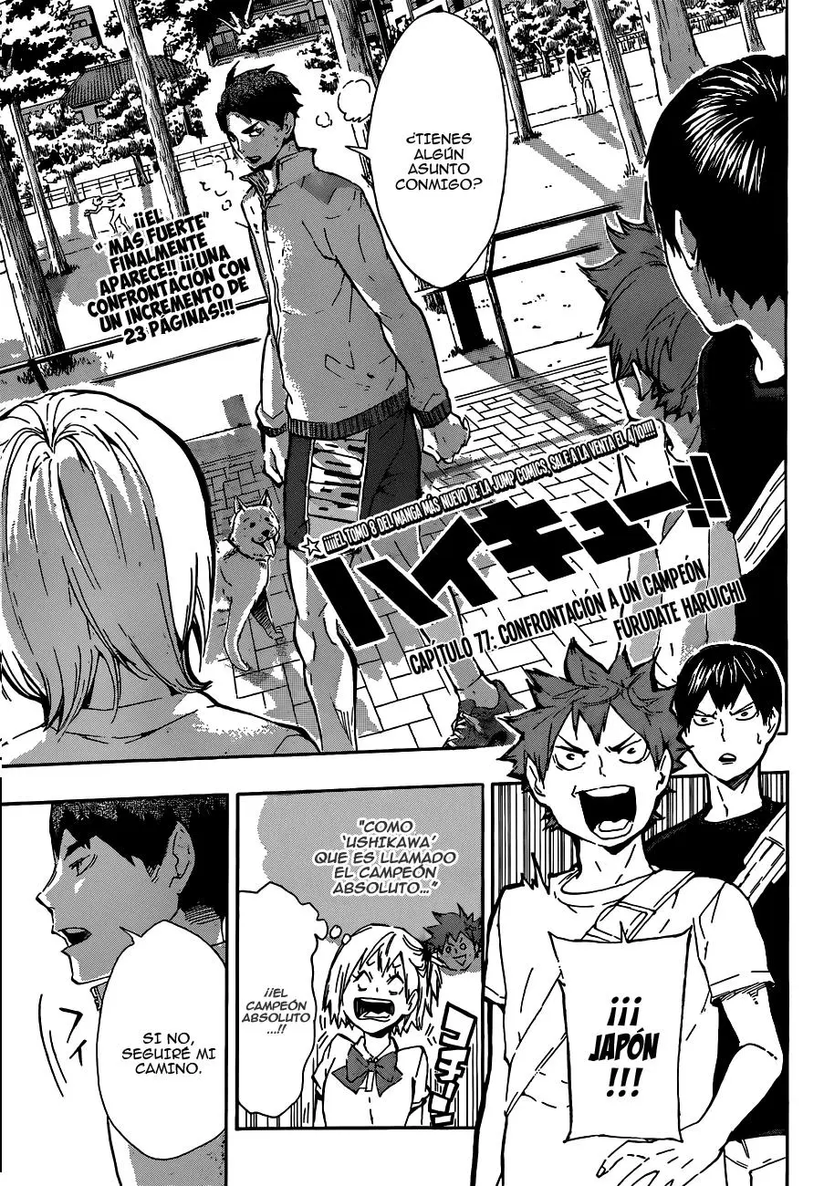 Haikyu!! (2012) - Capítulo 77 - Página 2 - LectorTMOo