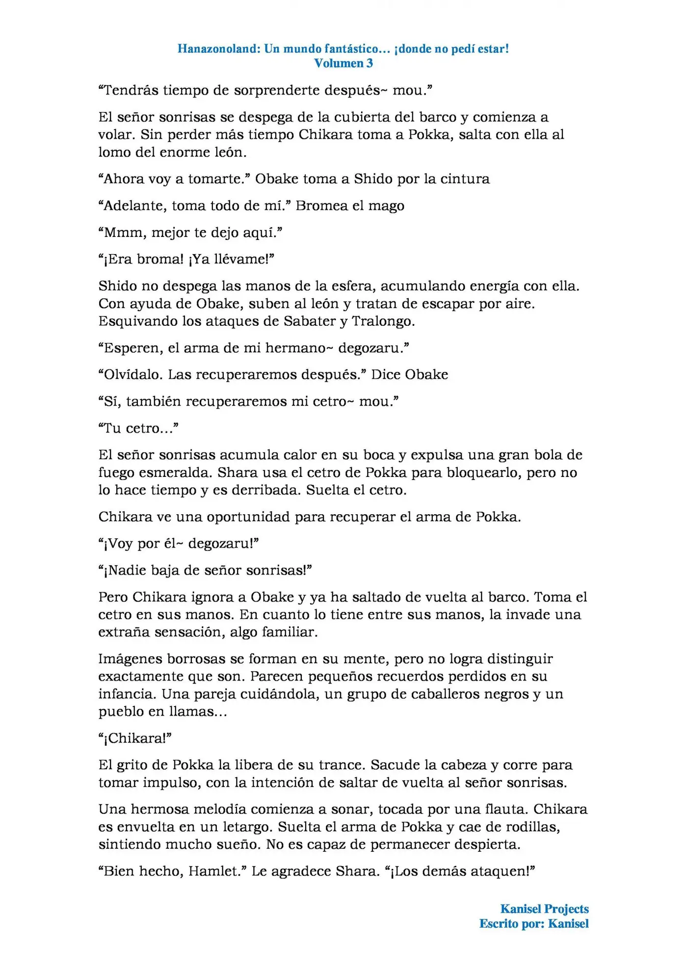 Hanazonoland: Un nuevo mundo... ¡Donde no pedí estar! (Novela) (2017) - Capítulo 71 - Página 9 - LectorTMOo
