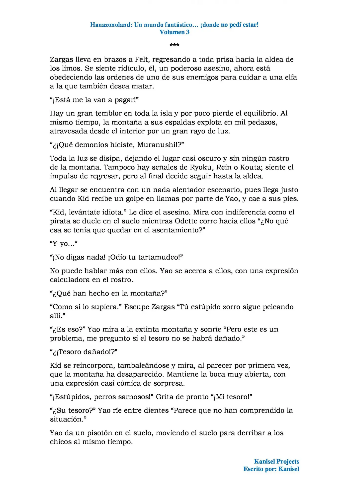 Hanazonoland: Un nuevo mundo... ¡Donde no pedí estar! (Novela) (2017) - Capítulo 82 - Página 3 - LectorTMOo