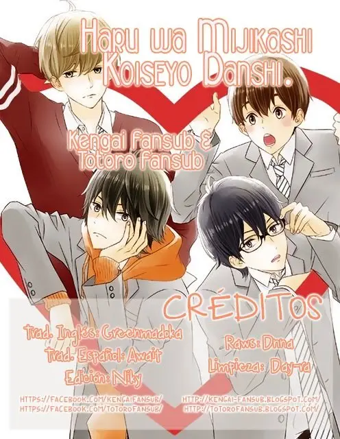 Haru wa Mijikashi Koiseyo Danshi. (2018) - Capítulo 13 - Página 1 - LectorTMOo