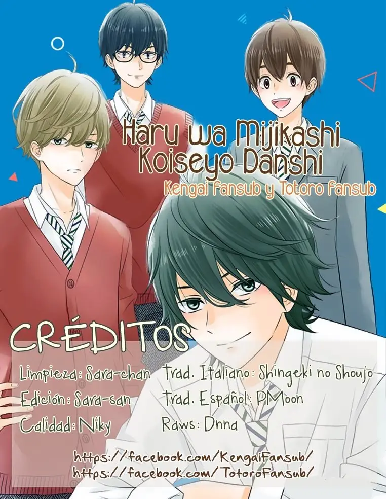 Haru wa Mijikashi Koiseyo Danshi. (2018) - Capítulo 20 - Página 1 - LectorTMOo