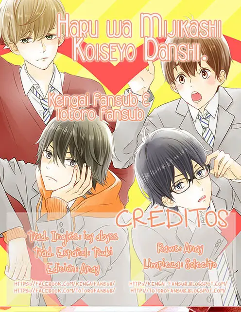 Haru wa Mijikashi Koiseyo Danshi. (2018) - Capítulo - Página 1 - LectorTMOo