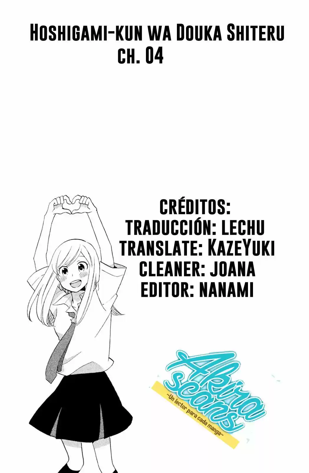 Hoshigami-kun wa Douka Shite Iru (2014) - Capítulo 4 - Página 1 - LectorTMOo