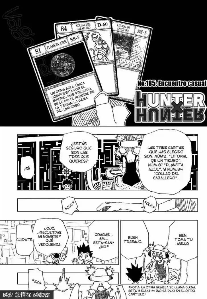 Hunter X Hunter (1998) - Capítulo 185 - Página 1 - LectorTMOo