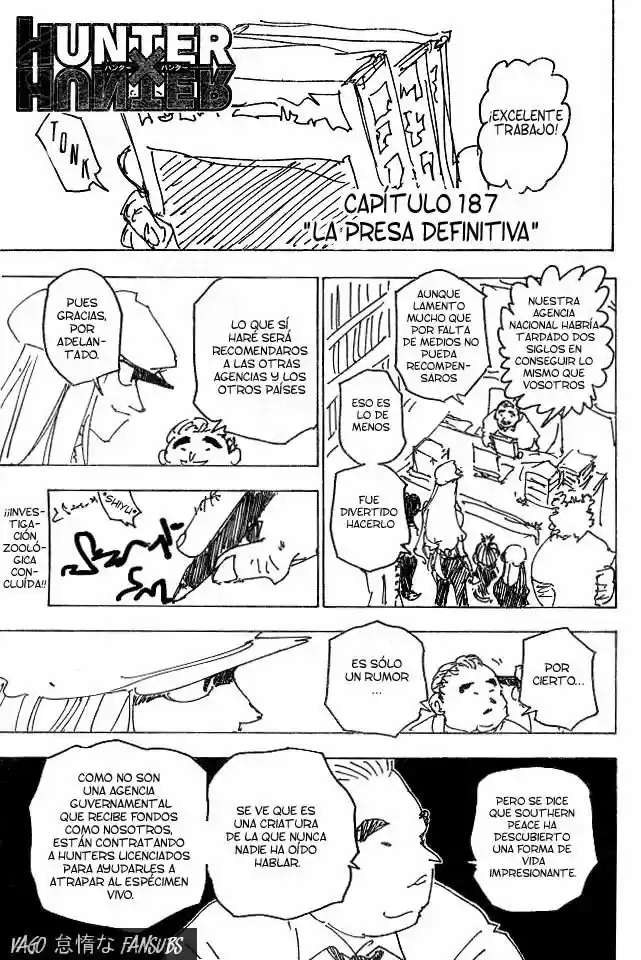 Hunter X Hunter (1998) - Capítulo 187 - Página 1 - LectorTMOo