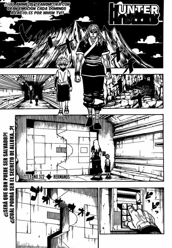 Hunter X Hunter (1998) - Capítulo 322 - Página 1 - LectorTMOo