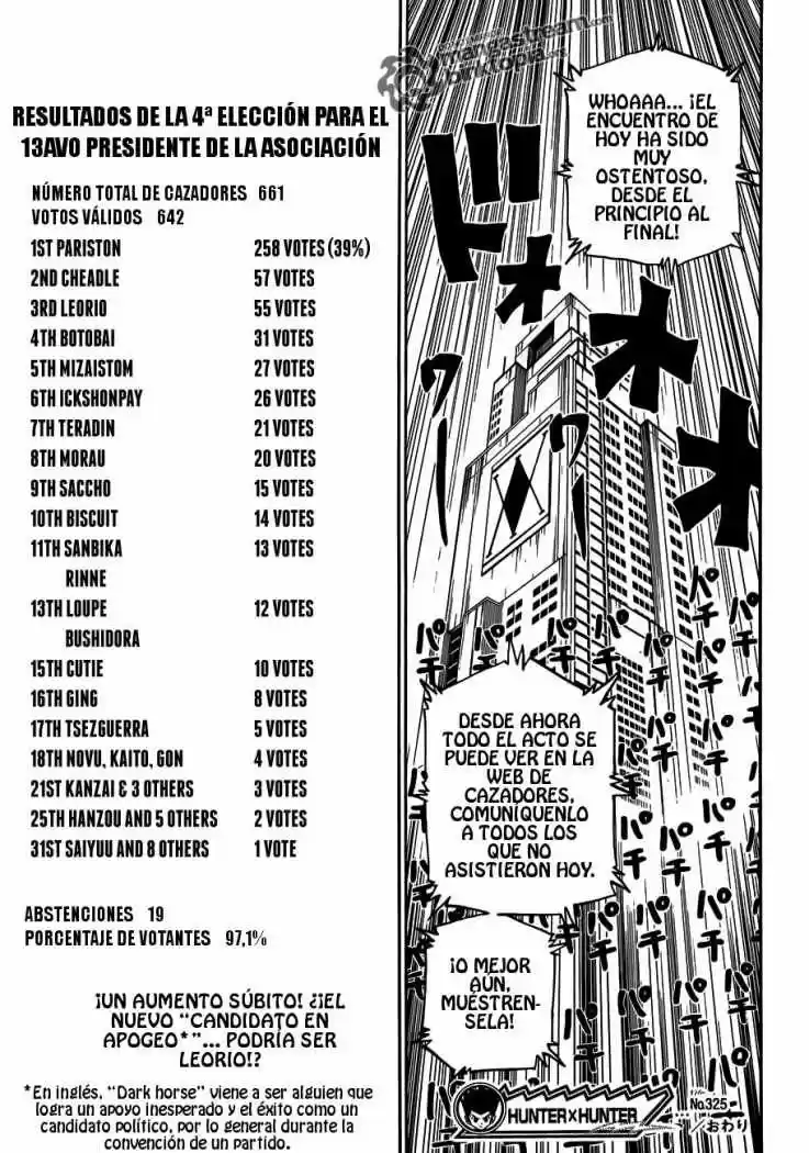 Hunter X Hunter (1998) - Capítulo 325 - Página 18 - LectorTMOo