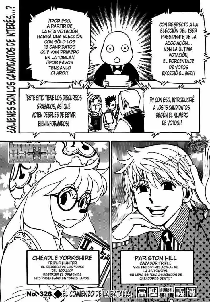 Hunter X Hunter (1998) - Capítulo 326 - Página 1 - LectorTMOo