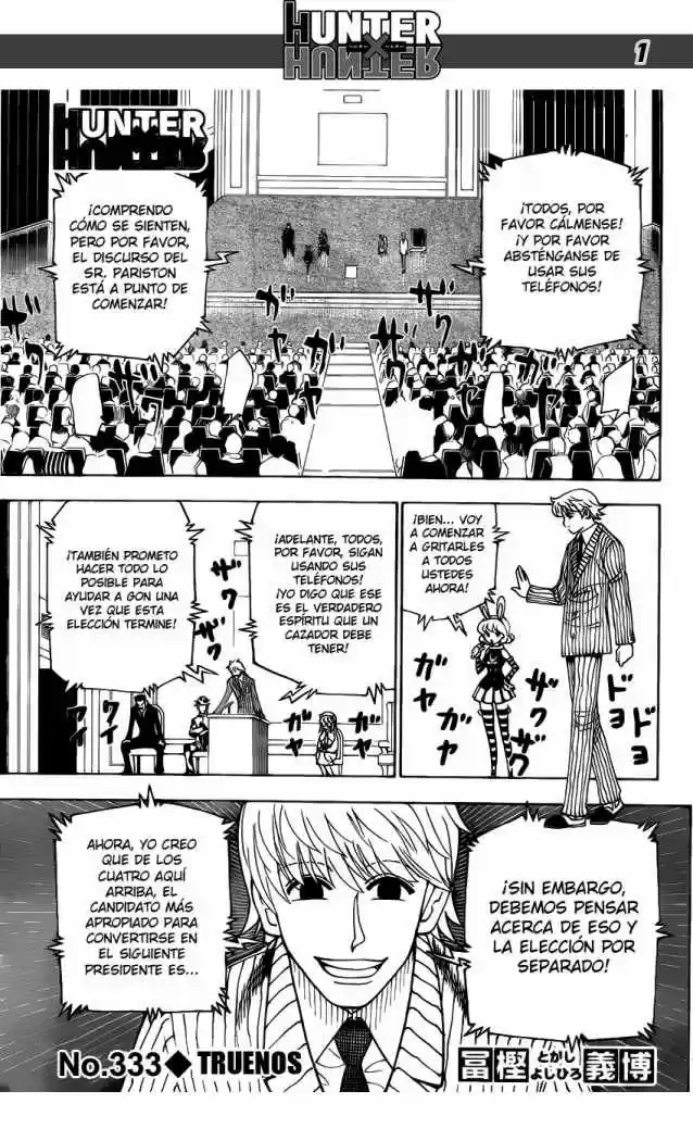 Hunter X Hunter (1998) - Capítulo 333 - Página 1 - LectorTMOo