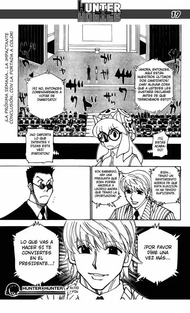 Hunter X Hunter (1998) - Capítulo 333 - Página 18 - LectorTMOo