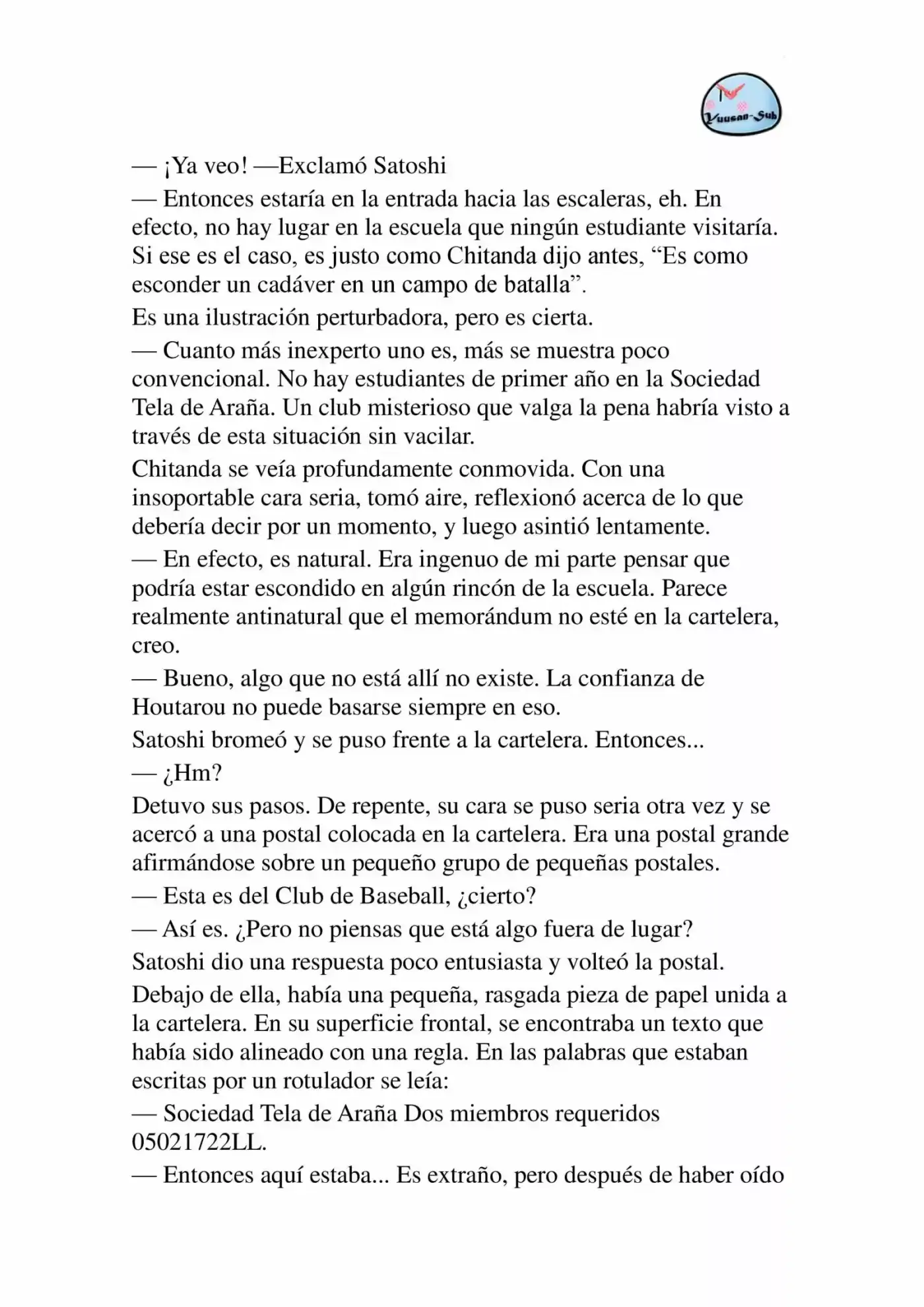 Hyouka (novela) (2001) - Capítulo 25 - Página 33 - LectorTMOo