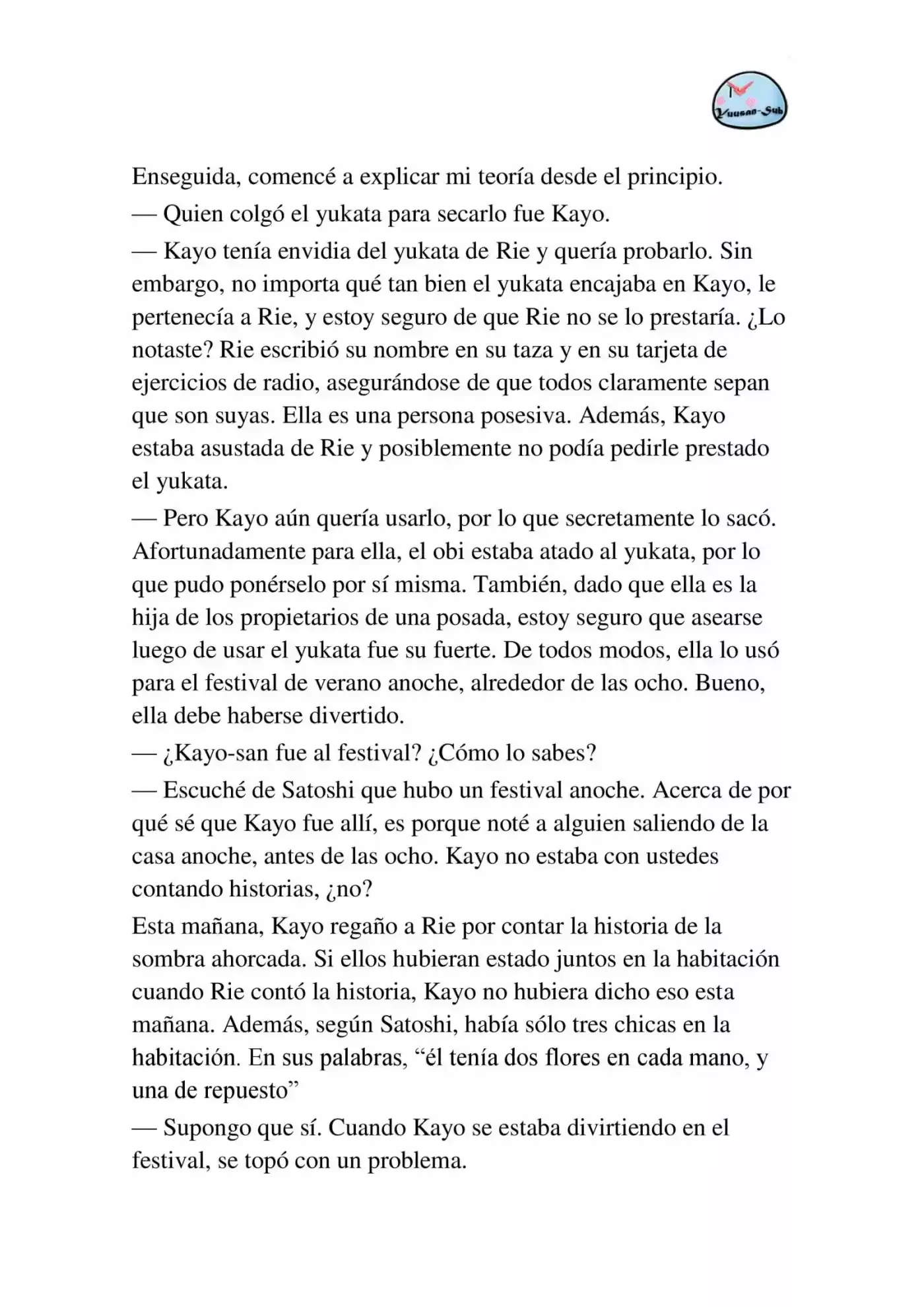 Hyouka (novela) (2001) - Capítulo 27 - Página 36 - LectorTMOo