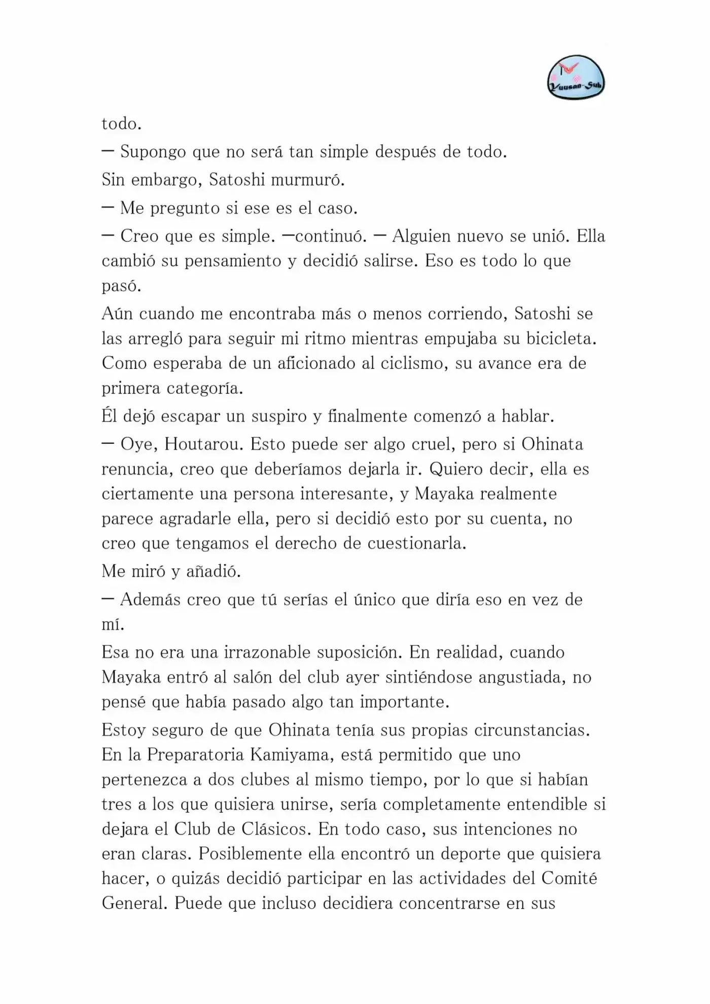 Hyouka (novela) (2001) - Capítulo 32 - Página 19 - LectorTMOo