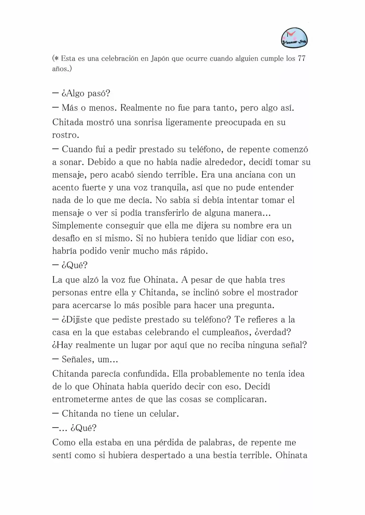 Hyouka (novela) (2001) - Capítulo 35 - Página 34 - LectorTMOo