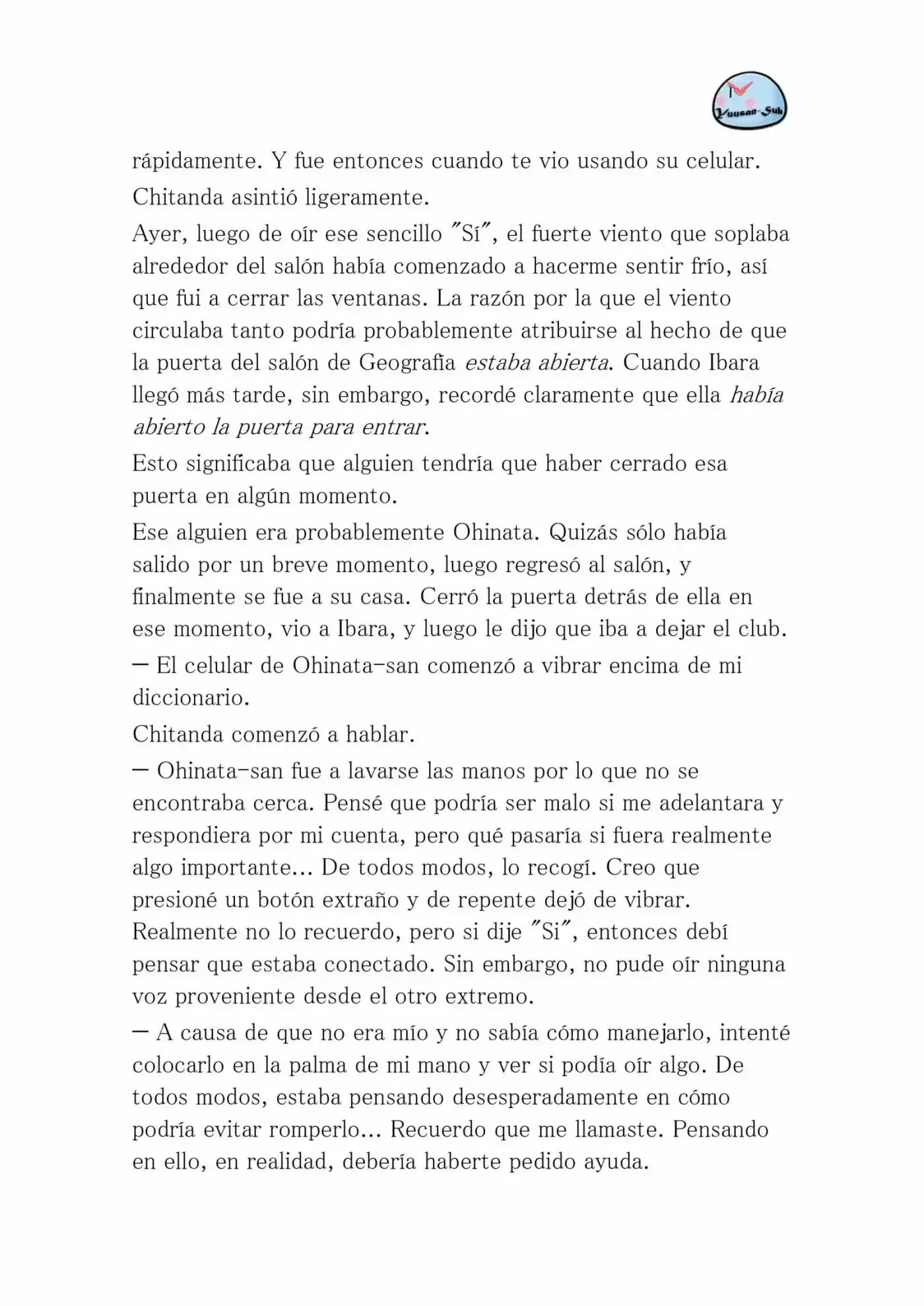 Hyouka (novela) (2001) - Capítulo 36 - Página 32 - LectorTMOo