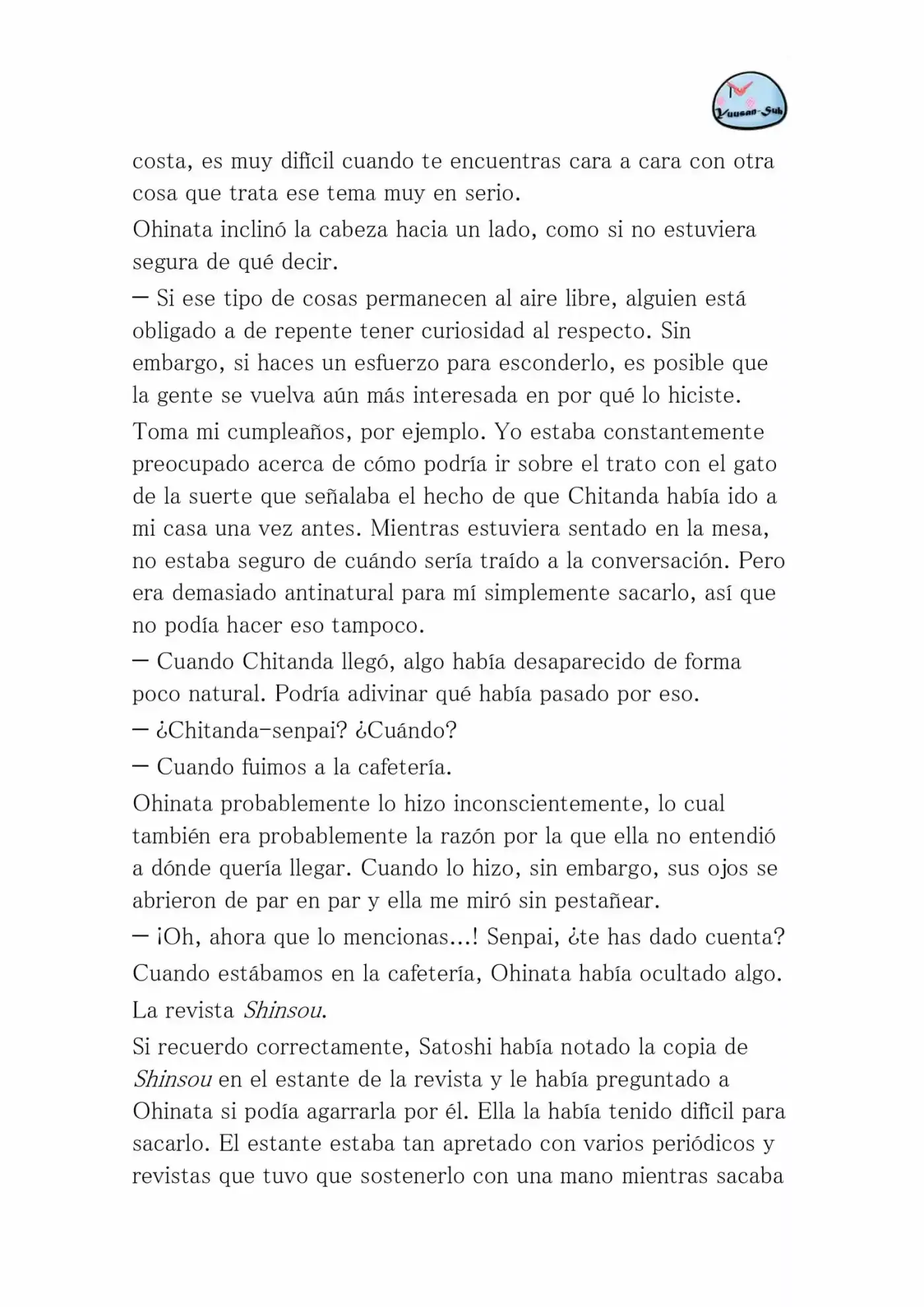 Hyouka (novela) (2001) - Capítulo 37 - Página 36 - LectorTMOo